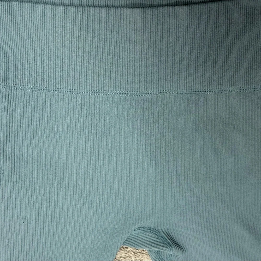 Women’s sea green Ribbed Leggings size S - Picture 2 of 6